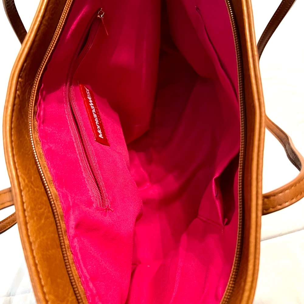 Montana West Tan Faux Leather Tote - Picture 7 of 8